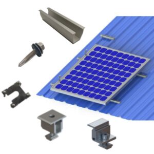 Across The Rib 320mm Mini Solar Rail - Panel Kits